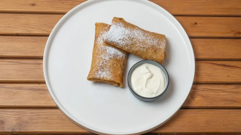 Блины с творогом