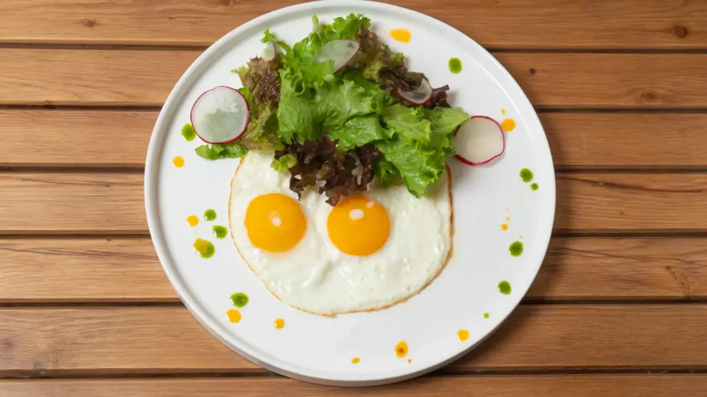Глазунья из двух яиц