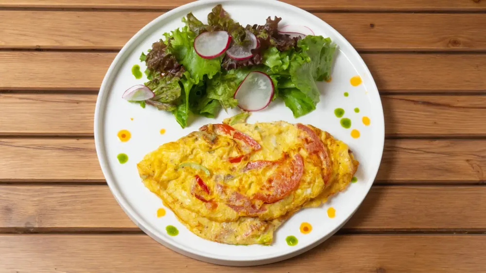 Омлет с овощами