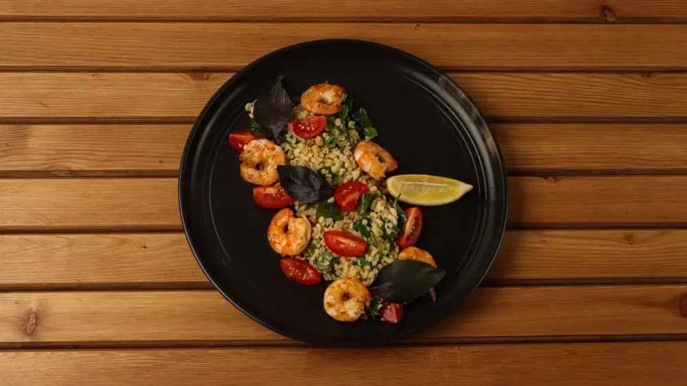 Табуле с креветками